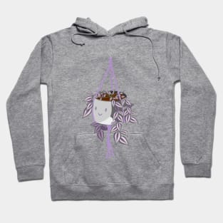tradscantia plant in asexual pride pot Hoodie